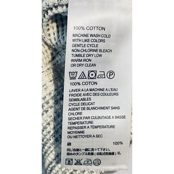 Tommy Bahama Dress Womens Small Salt Meadow Waffle Half Zip Heather Gray Boho - Picture 5 of 5